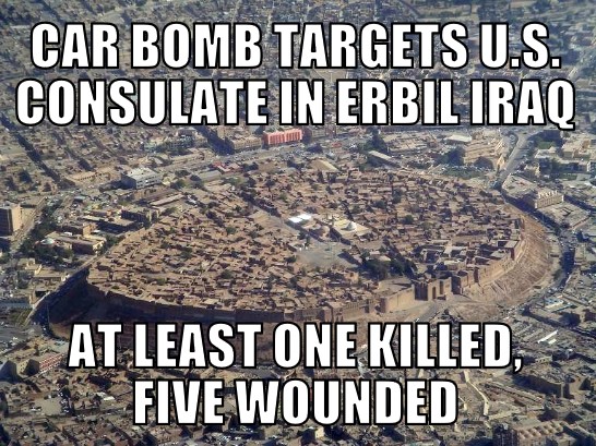Bomb at Erbil U.S. Consulate