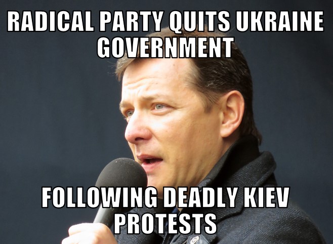 Radical Party Quits Ukraine Government