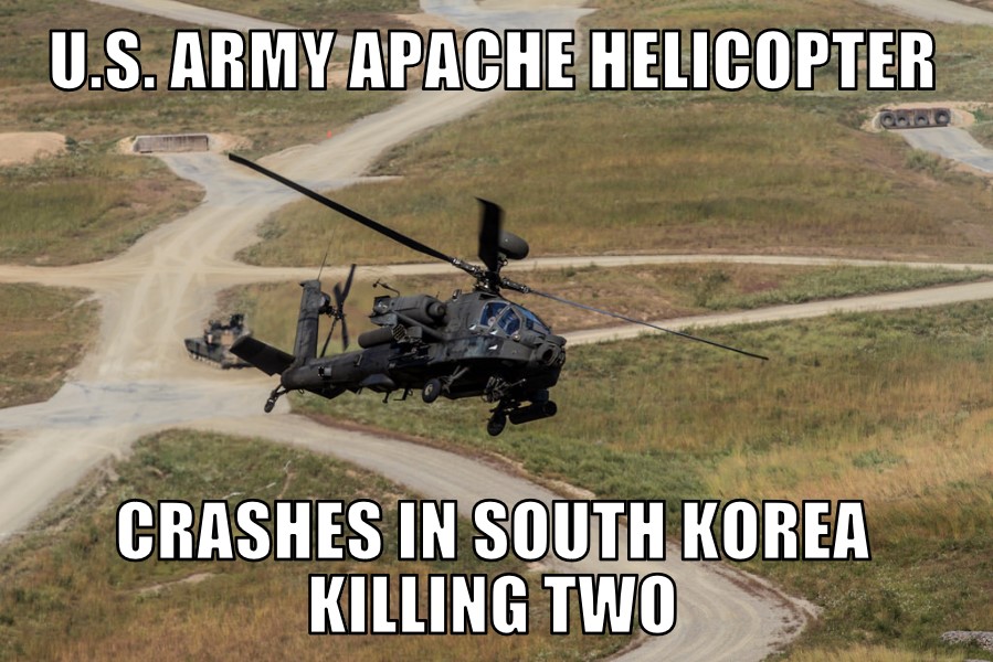 Apache helicopter crash