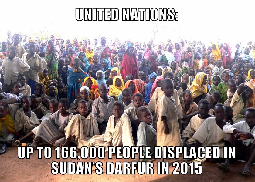 UN: 166k diplaced in Darfur