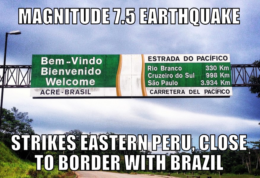 Peru-Brazil earthquake