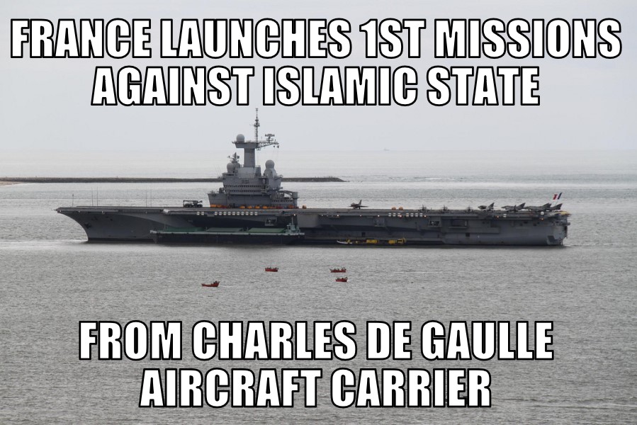 France launches strikes