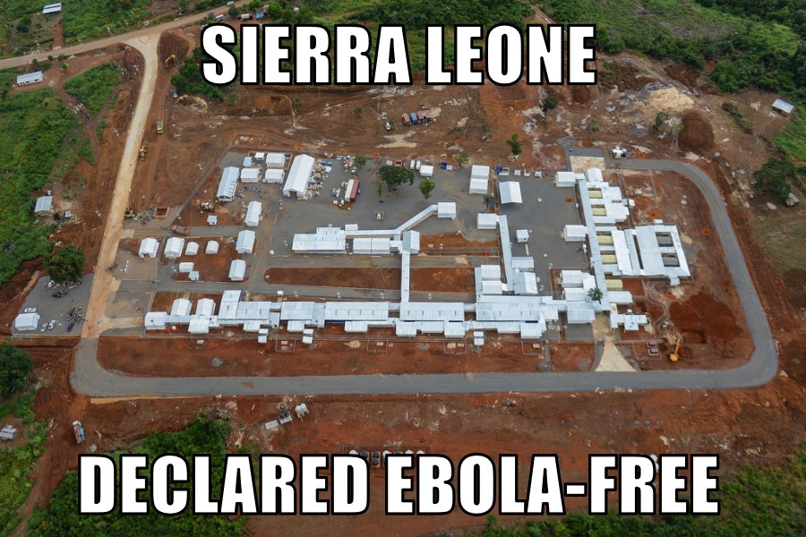 Sierra Leone Ebola-free