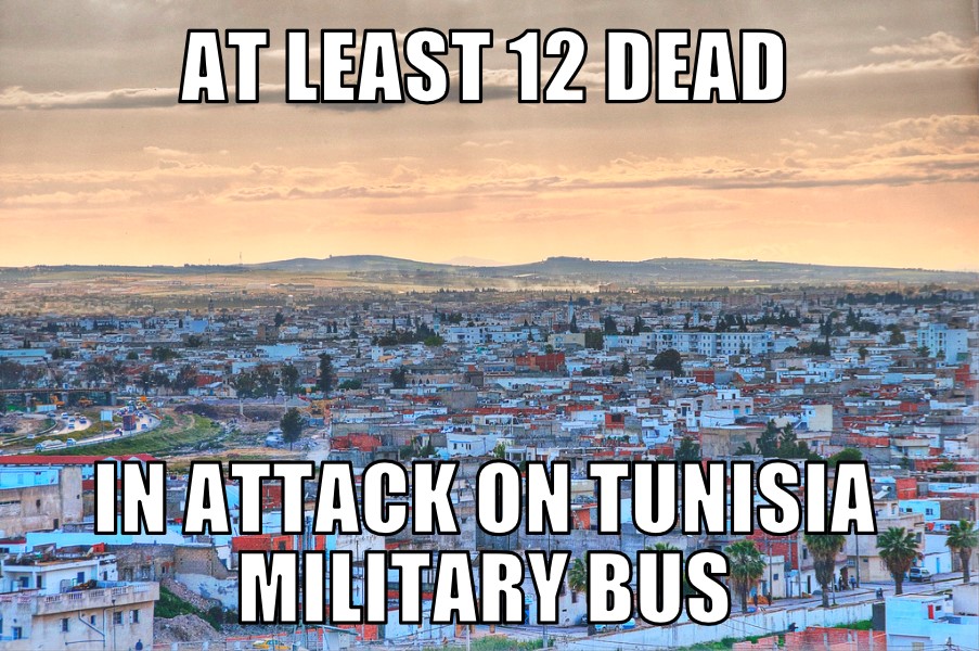 Tunisia military bus attack