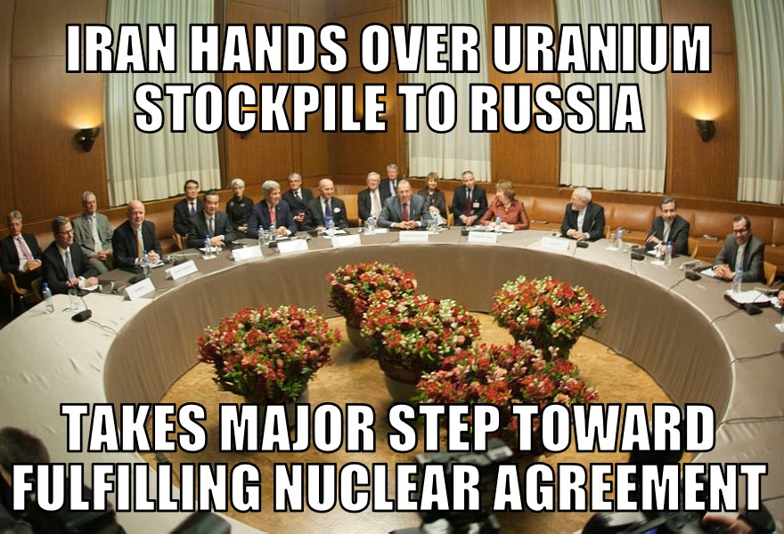 Iran hands over uranium stockpile