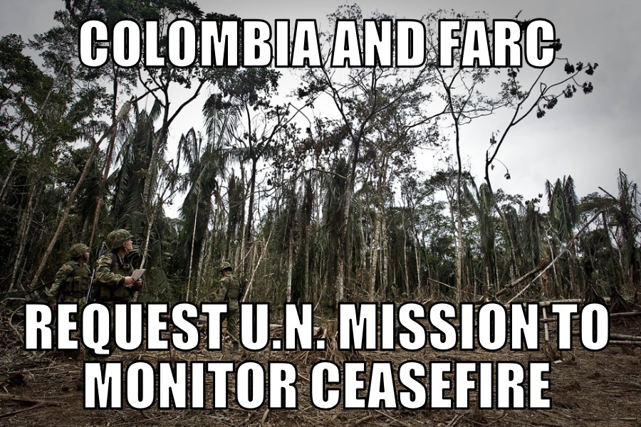 Colombia and FARC request U.N.