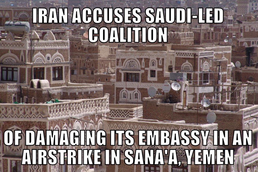 Sana’a airstrike, Iran embassy