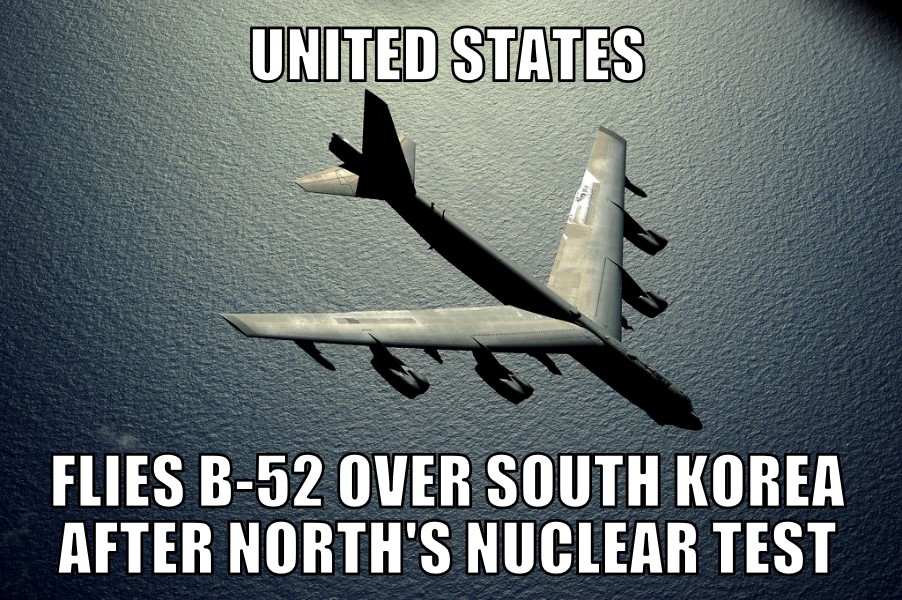 U.S. B-52 over South Korea