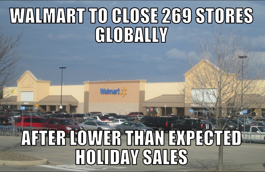 Walmart to close 269 stores