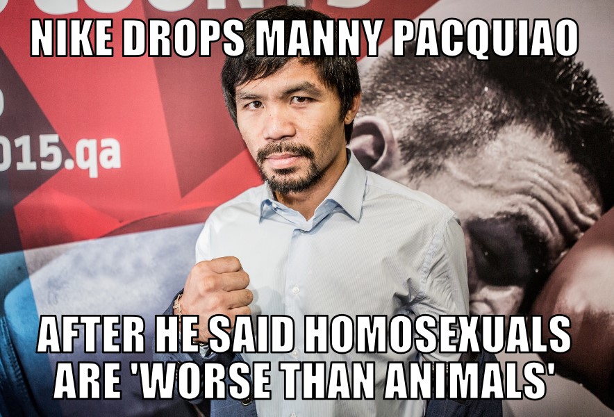 Nike drops Manny Pacquiao
