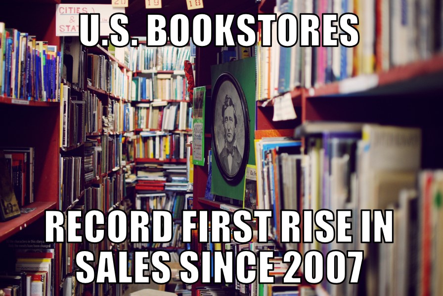 Bookstore sales up