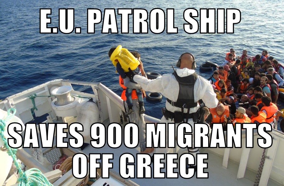 900 saved off Greece