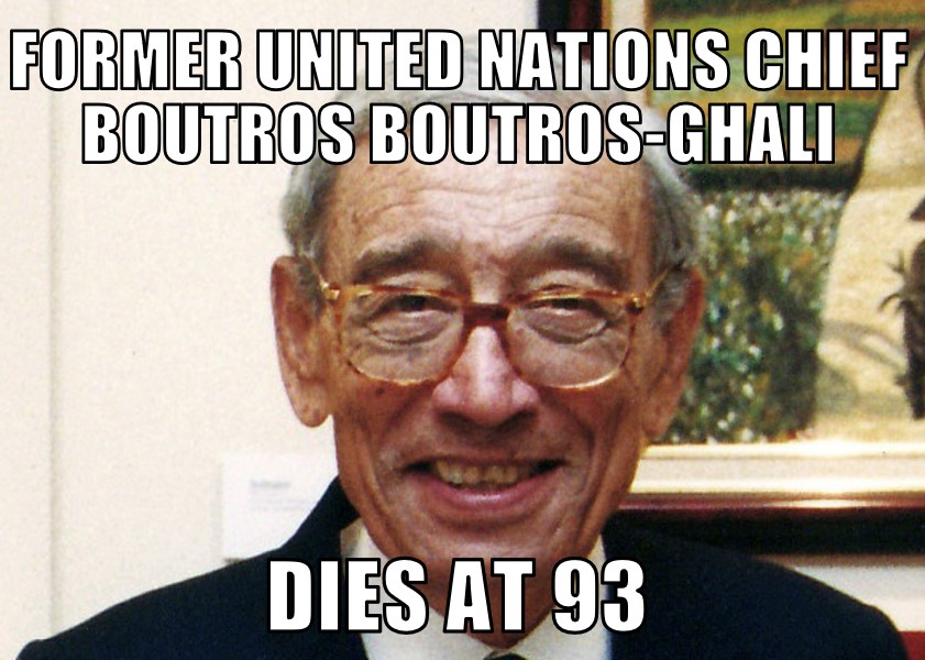 Boutros Boutros-Ghali dies