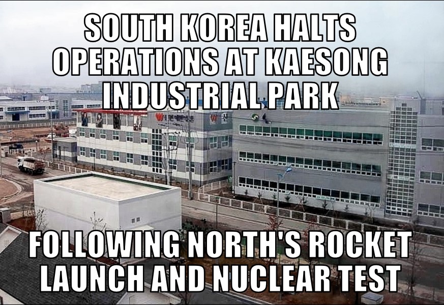 South Korea halts Kaesong operations