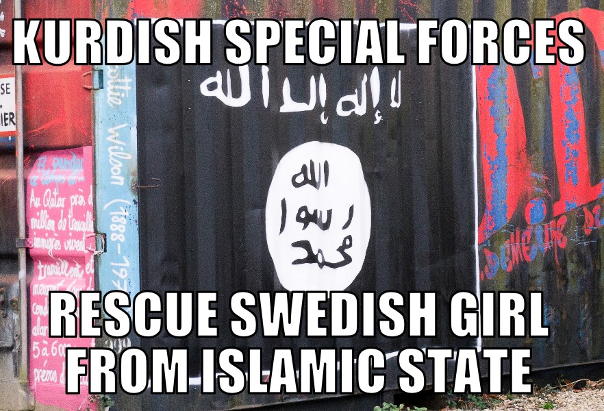 Kurdish special forces rescue Swedish girl from Islamic State