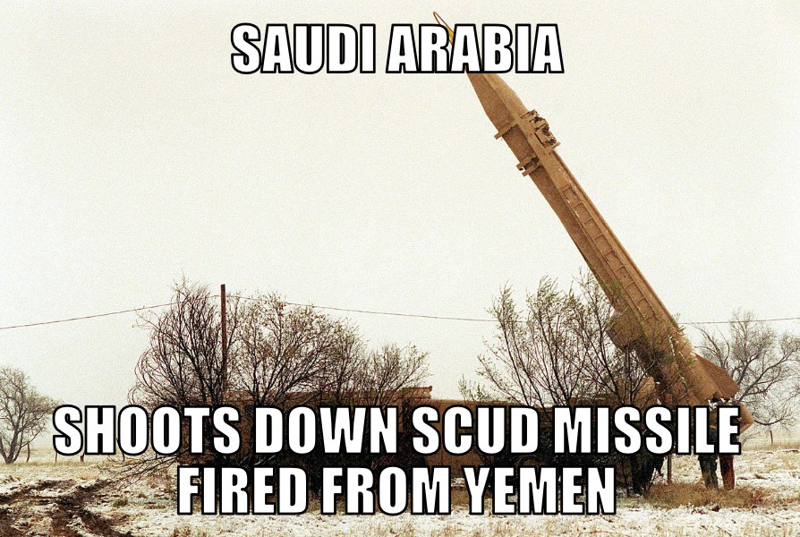 Saudi Arabia Shoots Down Scud