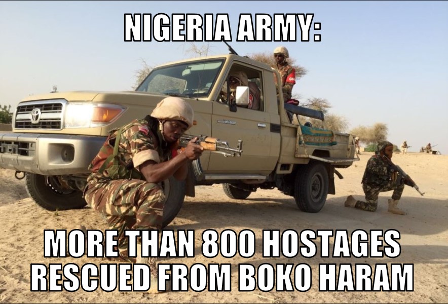 Nigeria Army Rescues Boko Haram Hostages