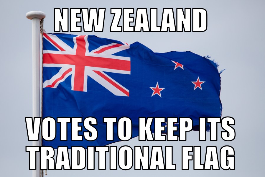 New Zealand Votes to Keep Flag