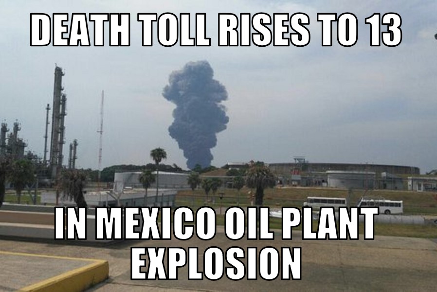 Mexico oil plant explosion