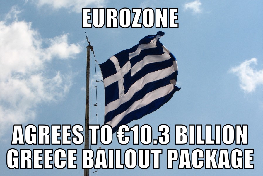 Eurozone agrees to €10.3 billion bailout package for Greece