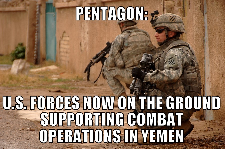 U.S. forces on ground in Yemen