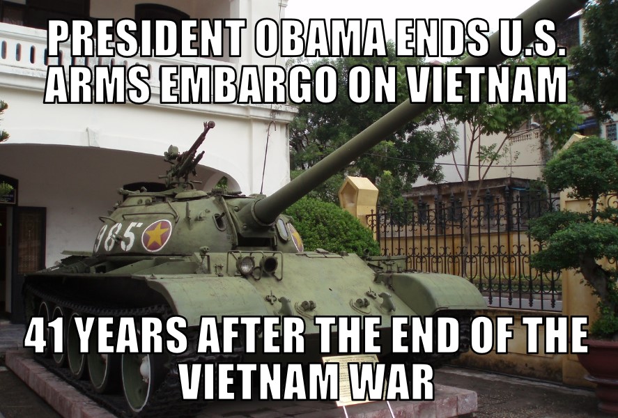 Obama ends U.S. arms embargo on Vietnam