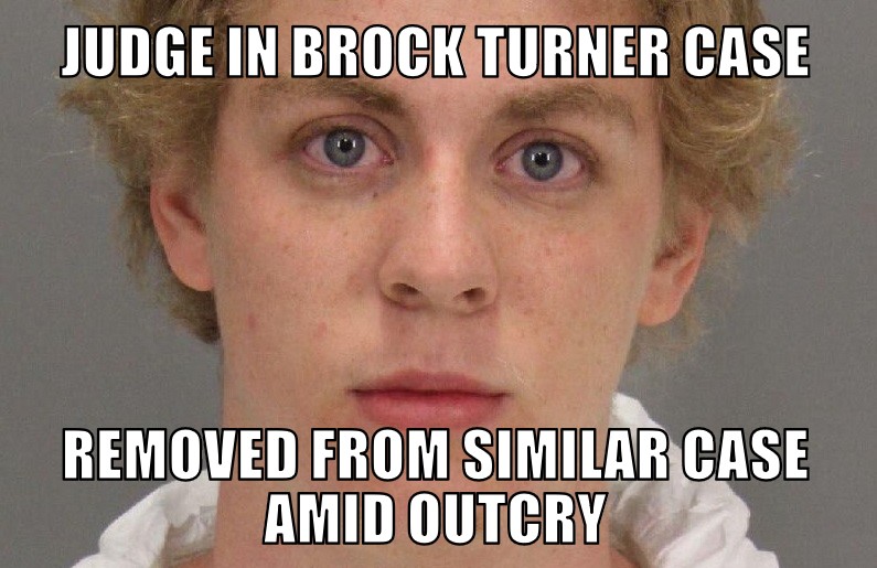 Brock Turner case judge removed from similar trial