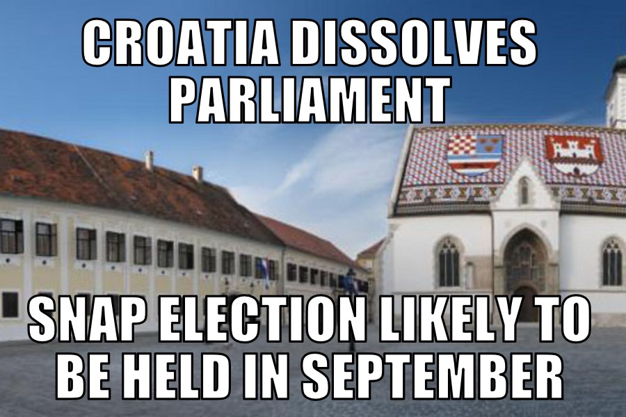 Croatia dissolves parliament
