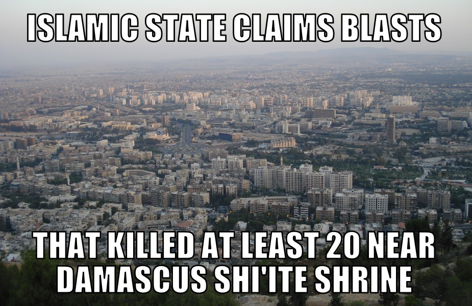 Islamic State claims Damascus Shi’ite shrine blasts