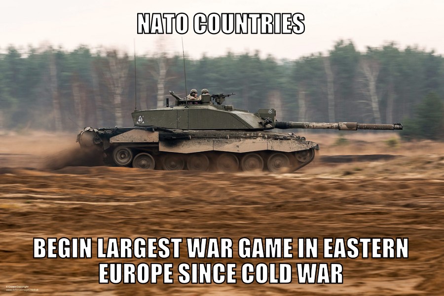 NATO’s largest war game in eastern Europe since cold war