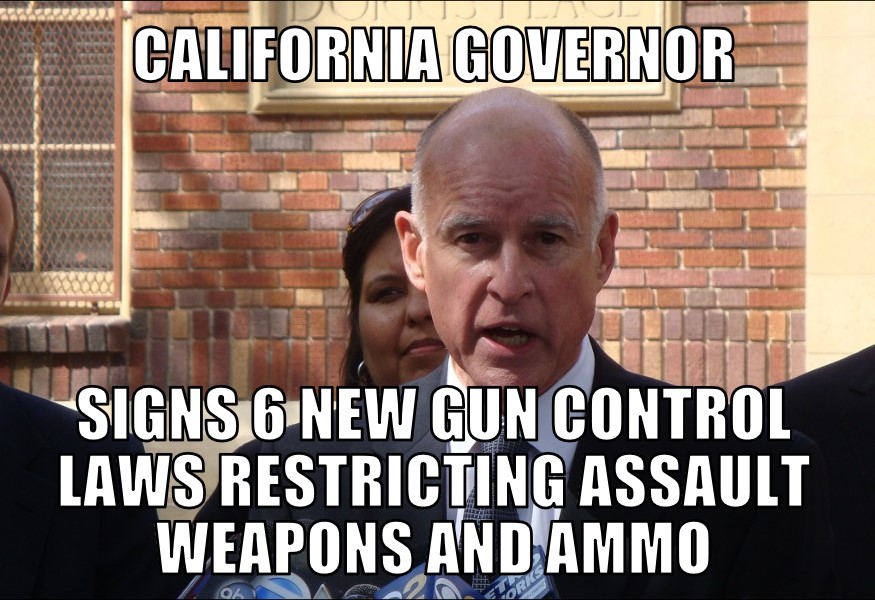 California governor signs 6 new gun control laws