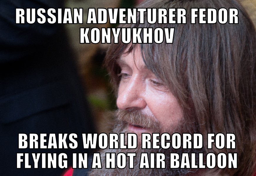 Hot air balloon adventurer breaks world record