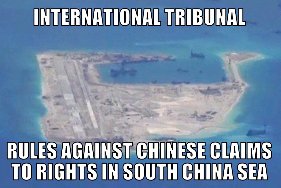 Tribunal rules against China in South China Sea