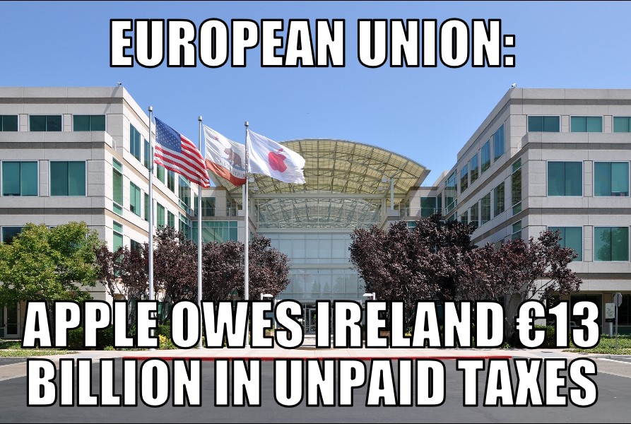 Apple owes Ireland €13 billion in tax