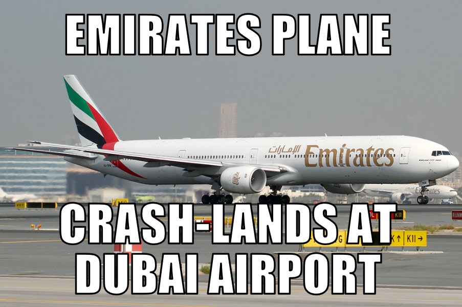 Emirates Flight 521 crash lands in Dubai