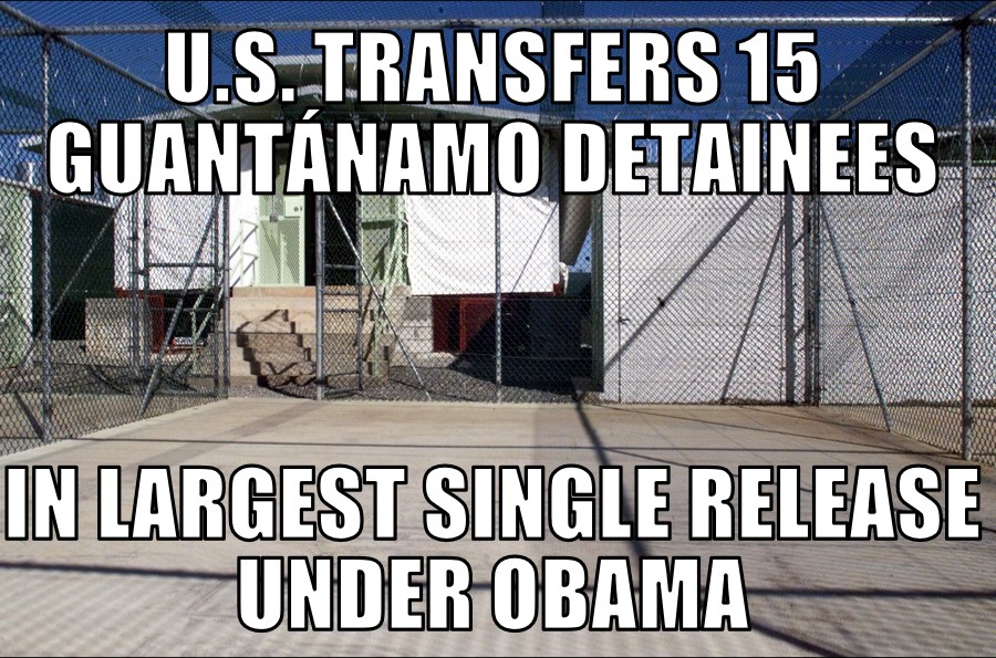 U.S. transfers 15 Guantánamo detainees