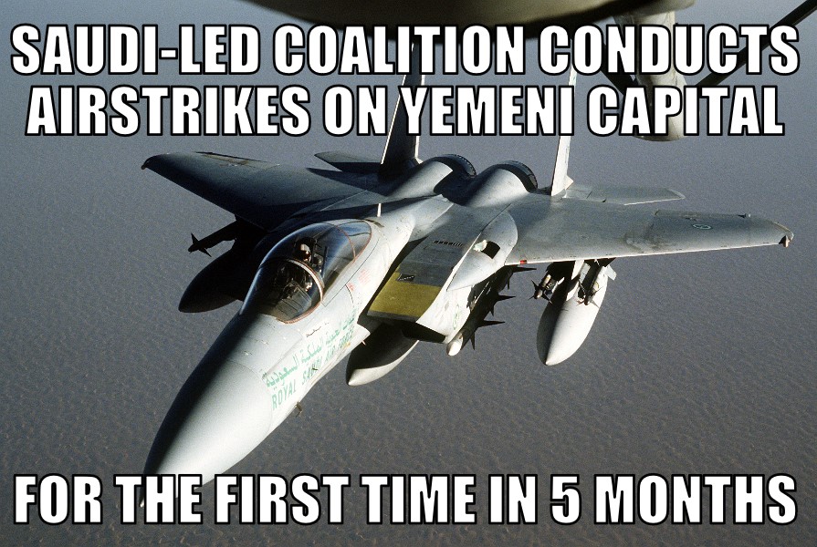 Saudi-led airstrikes on Sanaa resume
