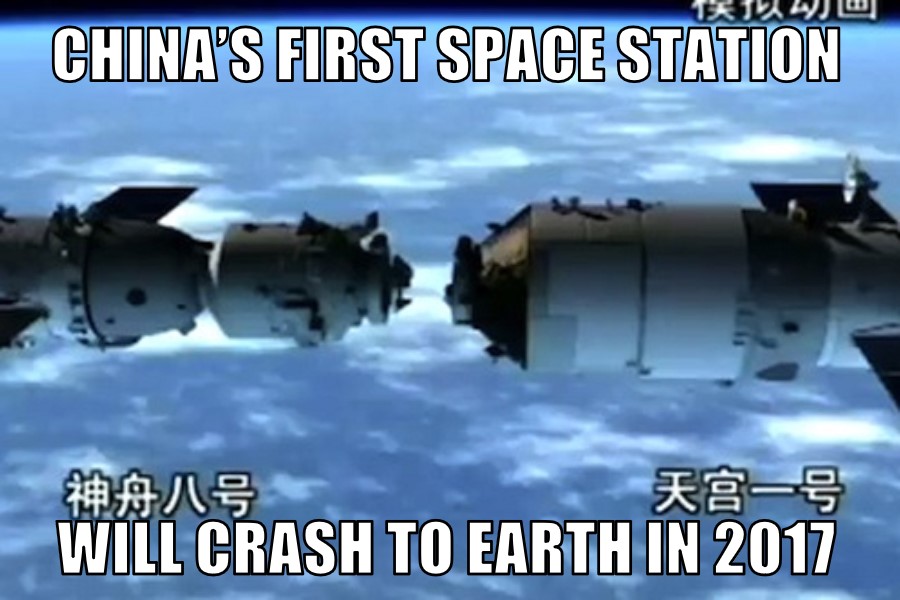 China’s first space station to crash