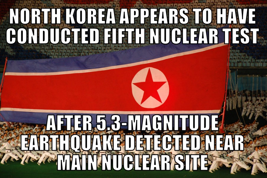 North Korea fifth nuclear test