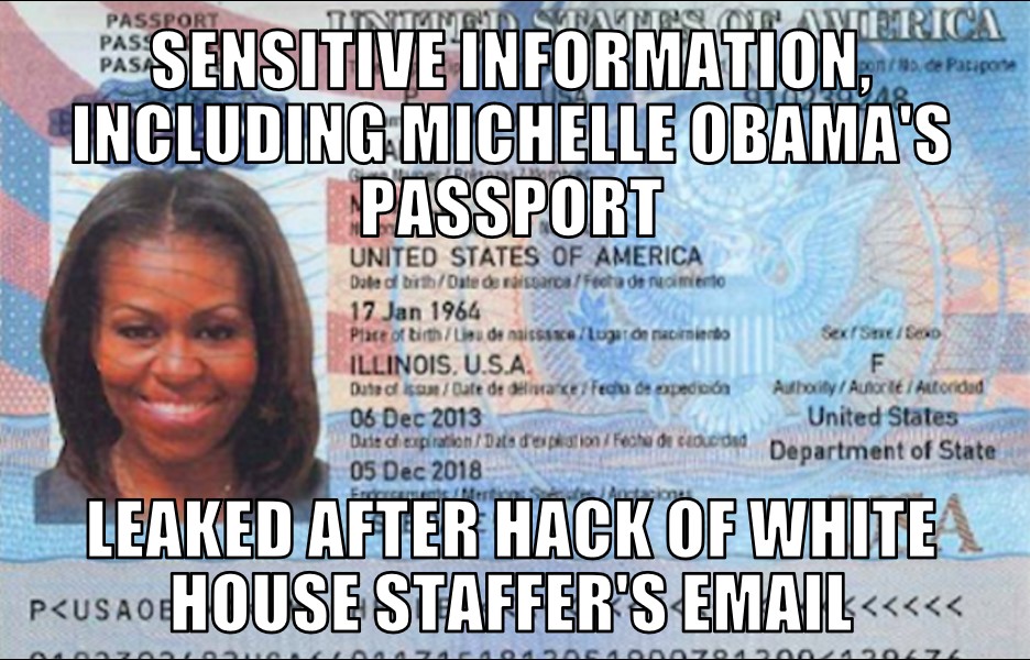 Michelle Obama’s passport leaked