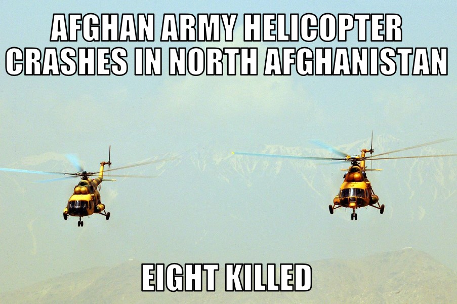 Afghan Army helicopter crashes