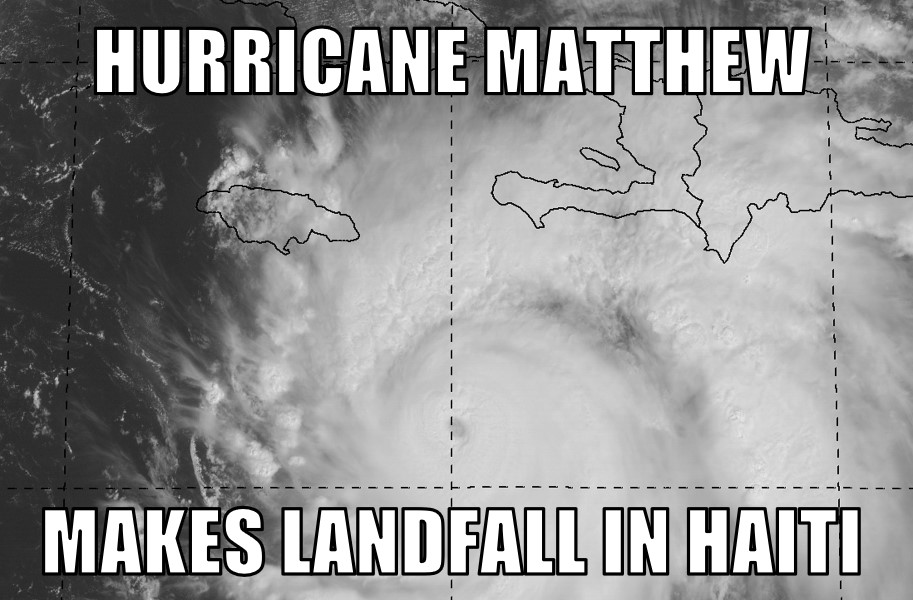 Hurricane Matthew makes landfall