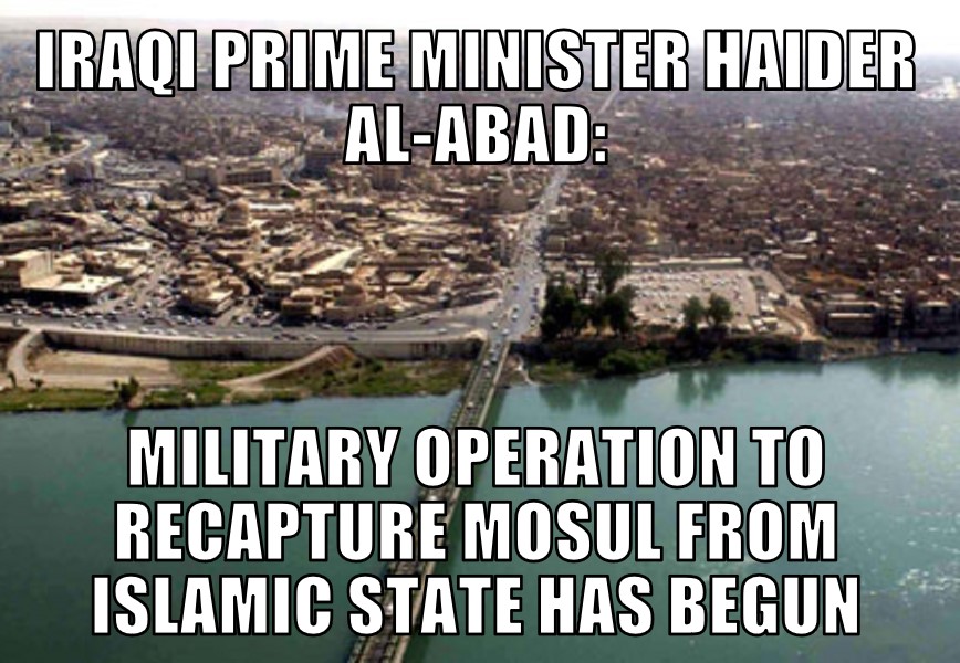Operation to recapture Mosul has begun
