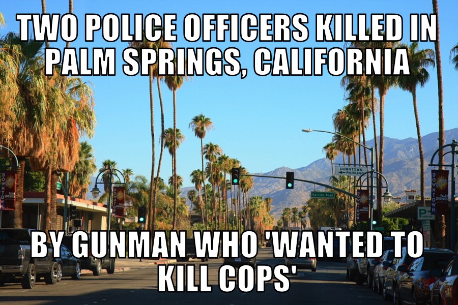 Two police officers killed in Palm Springs