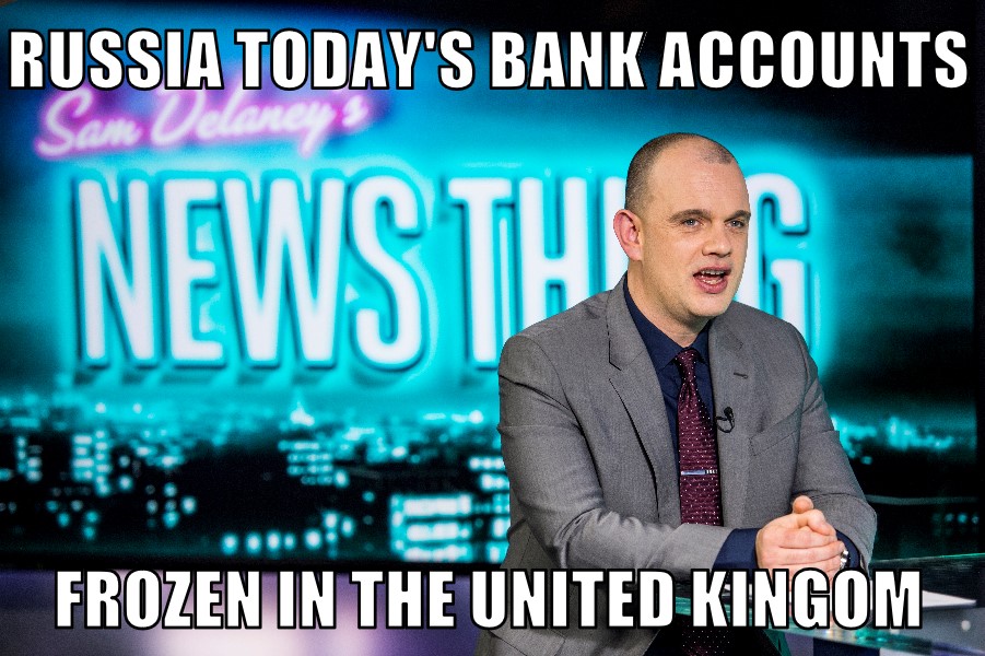 RT’s bank accounts frozen in UK
