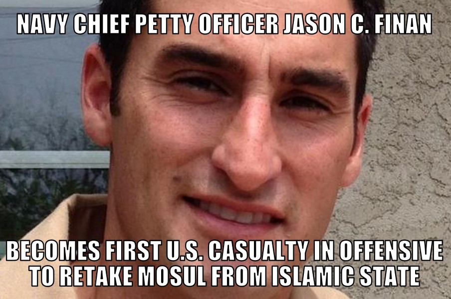 First U.S. casualty in Mosul offensive