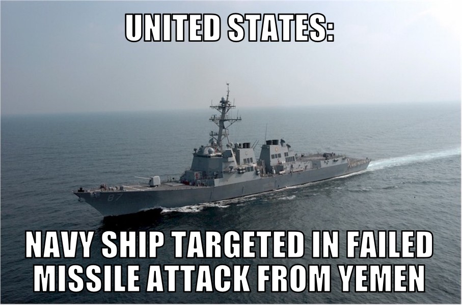 U.S. Navy ship Yemen missile attack