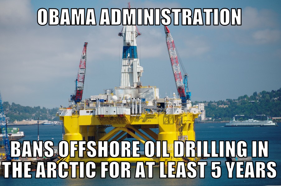 Obama bans new Arctic oil drilling