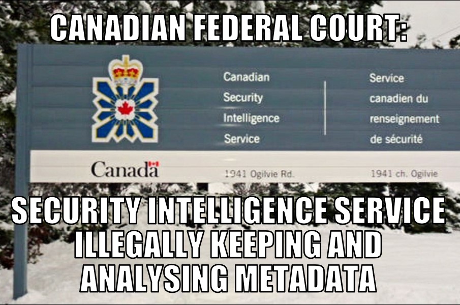 CSIS illegally kept metadata