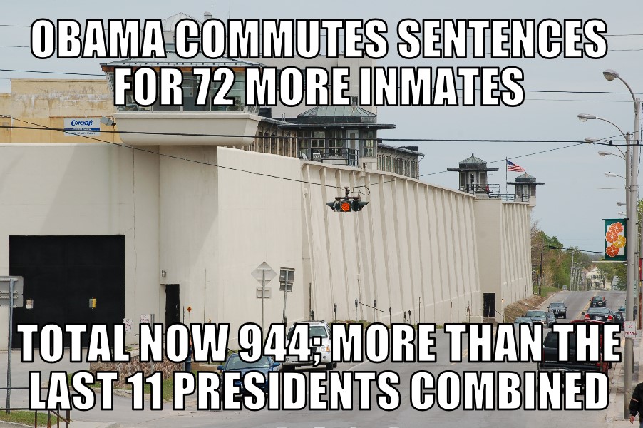 Obama commutes 72 more sentences